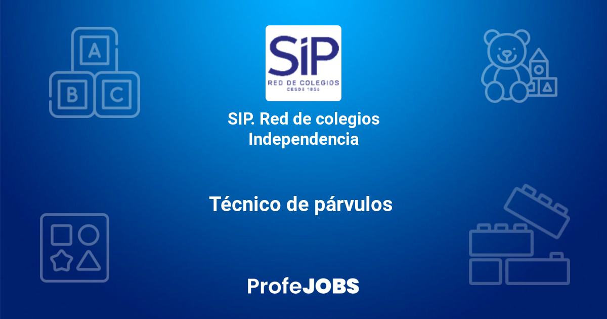 busco trabajo tecnico en parvulos