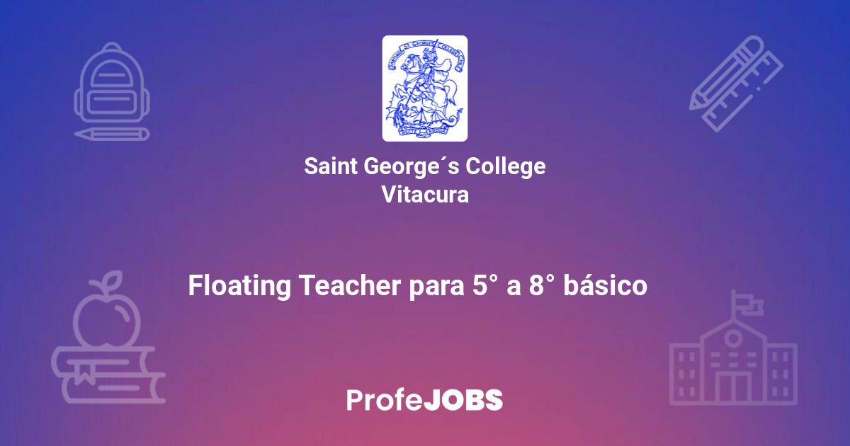 Floating Teacher para 5° a 8° básico ProfeJOBS